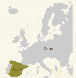 Mapa de Europa y España